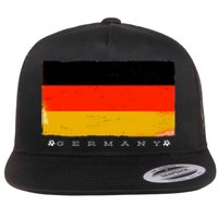 Germany Soccer Flag Logo Flat Bill Trucker Hat