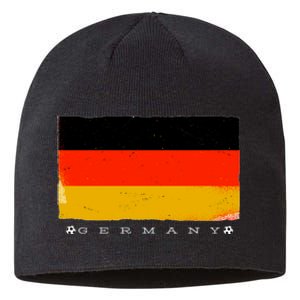 Germany Soccer Flag Logo Sustainable Beanie