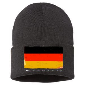 Germany Soccer Flag Logo Sustainable Knit Beanie