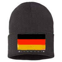 Germany Soccer Flag Logo Sustainable Knit Beanie