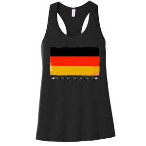 Germany Soccer Flag Logo Women's Racerback Tank