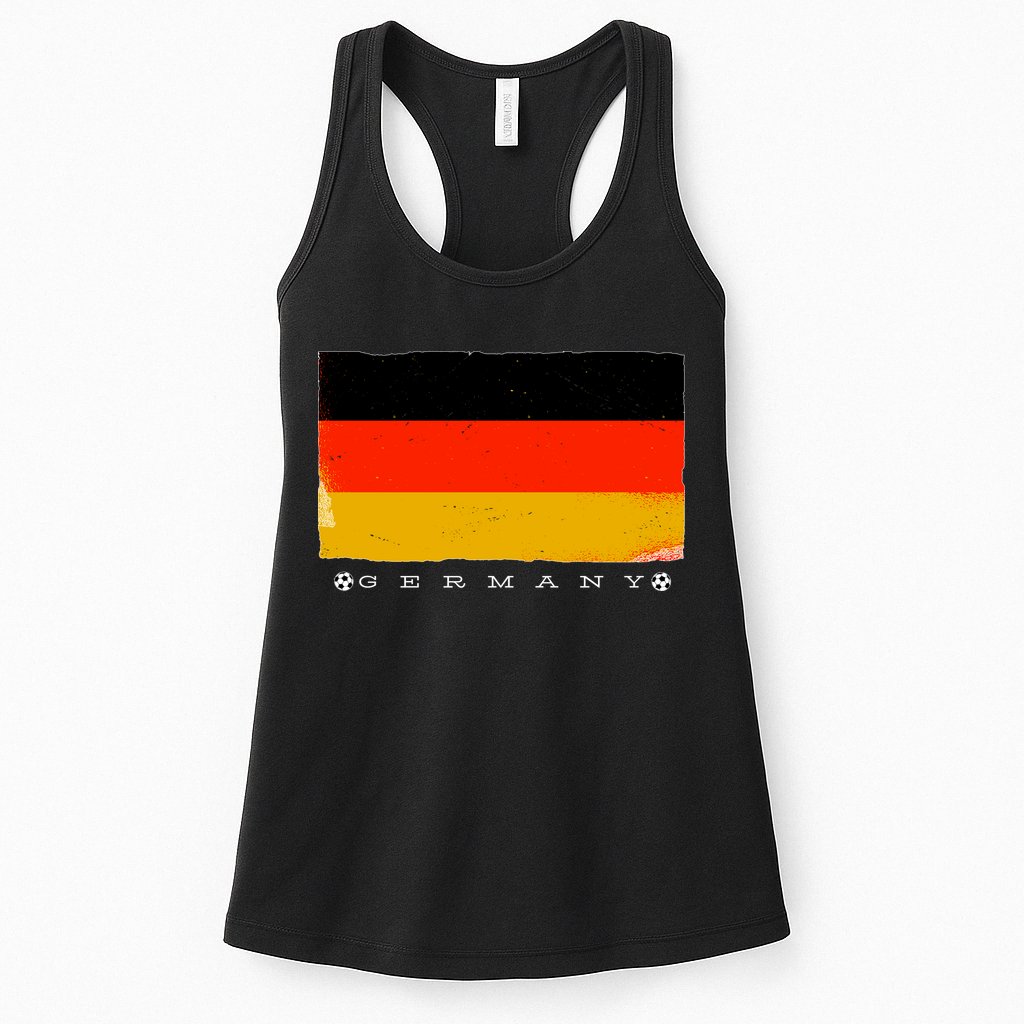 Germany Soccer Flag Logo Womens Tank Top