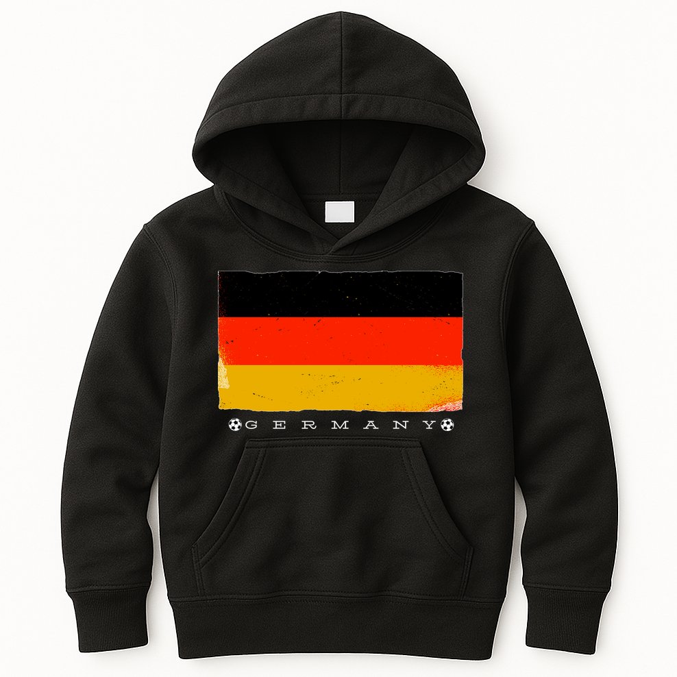 Germany Soccer Flag Logo Kids Hoodie