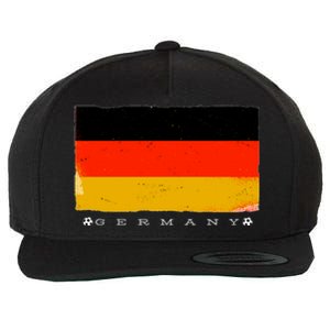 Germany Soccer Flag Logo Wool Snapback Cap