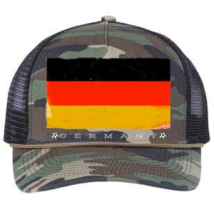 Germany Soccer Flag Logo Retro Rope Trucker Hat Cap