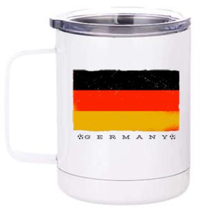 Germany Soccer Flag Logo 12 oz Stainless Steel Tumbler Cup