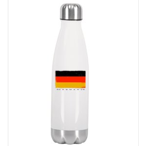 Germany Soccer Flag Logo Stainless Steel Insulated Water Bottle