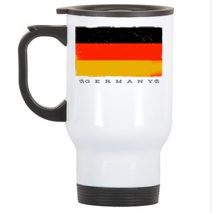 Germany Soccer Flag Logo Stainless Steel Travel Mug