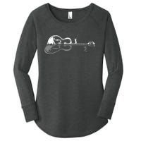 Guitarist Shark Fish Angler Fishing I Funny Guitar Player Women's Perfect Tri Tunic Long Sleeve Shirt