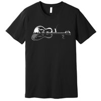 Guitarist Shark Fish Angler Fishing I Funny Guitar Player Premium T-Shirt