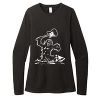 Guitar Smash Funny Bigfoot Sasquatch Womens CVC Long Sleeve Shirt