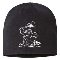 Guitar Smash Funny Bigfoot Sasquatch Sustainable Beanie