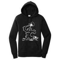 Guitar Smash Funny Bigfoot Sasquatch Women's Pullover Hoodie