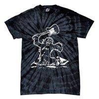 Guitar Smash Funny Bigfoot Sasquatch Tie-Dye T-Shirt