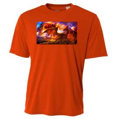 Galaxy Space Fantasy Dragon Cooling Performance Crew T-Shirt