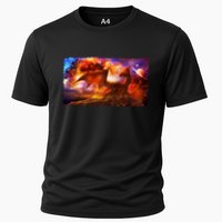 Galaxy Space Fantasy Dragon Cooling Performance Crew T-Shirt
