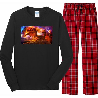 Galaxy Space Fantasy Dragon Long Sleeve Pajama Set