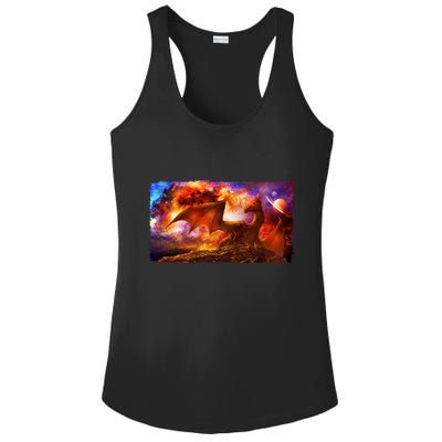 Galaxy Space Fantasy Dragon Ladies PosiCharge Competitor Racerback Tank
