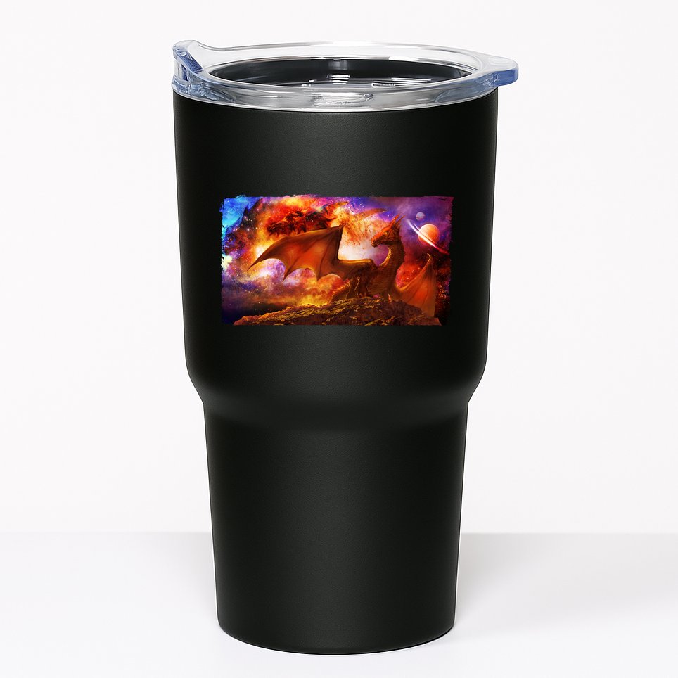 Galaxy Space Fantasy Dragon Tumbler