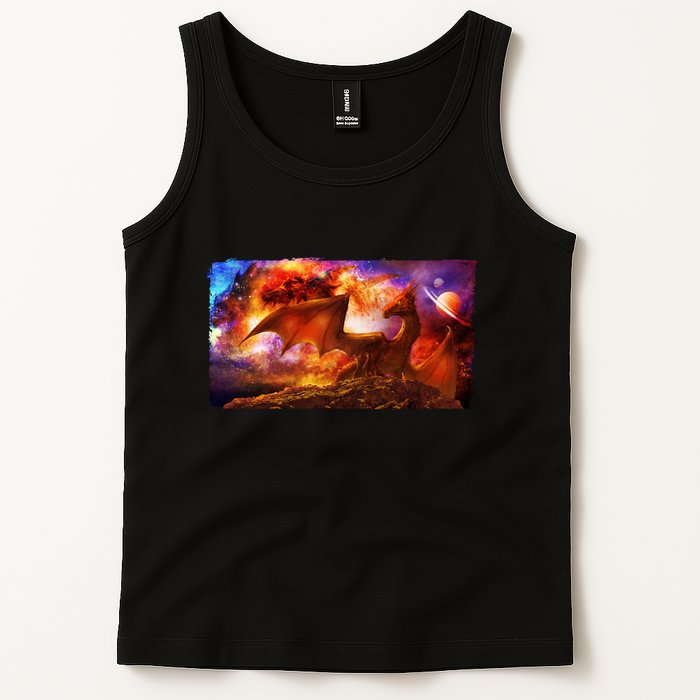 Galaxy Space Fantasy Dragon Tank Top