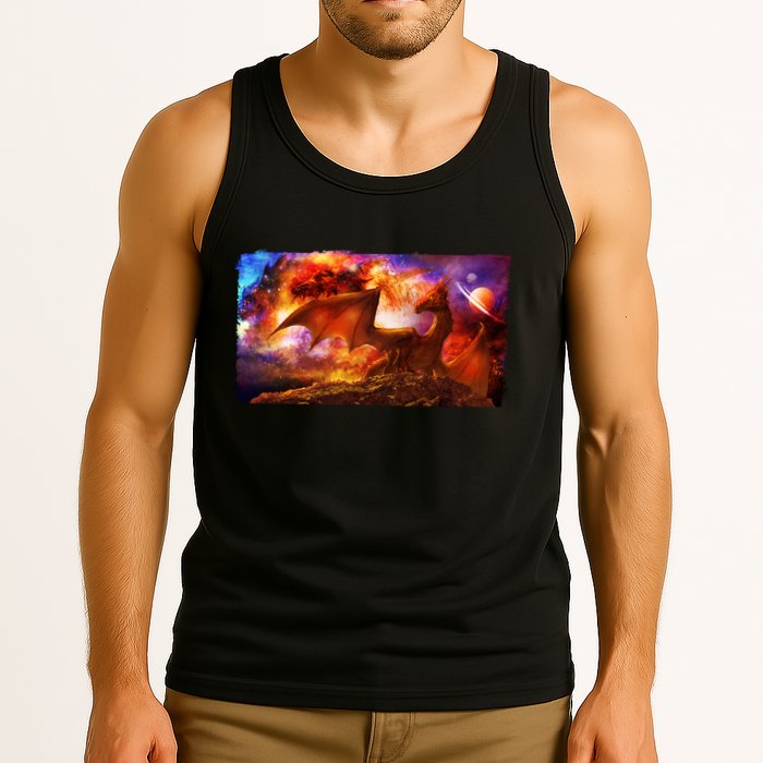 Galaxy Space Fantasy Dragon Tank Top