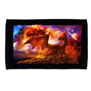 Galaxy Space Fantasy Dragon Microfiber Hand Towel