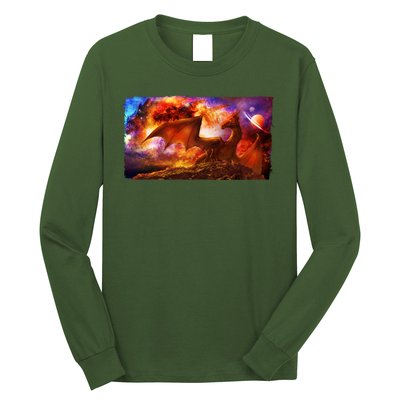 Galaxy Space Fantasy Dragon Long Sleeve Shirt