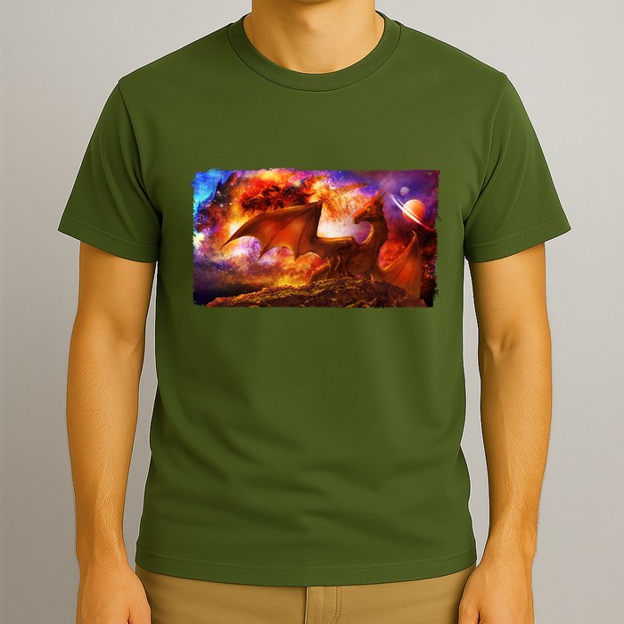Galaxy Space Fantasy Dragon T-Shirt