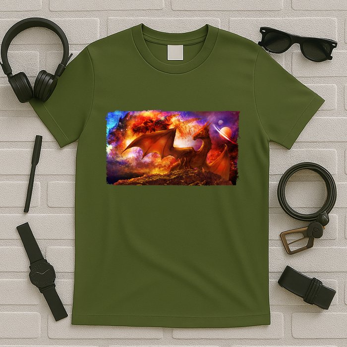 Galaxy Space Fantasy Dragon T-Shirt
