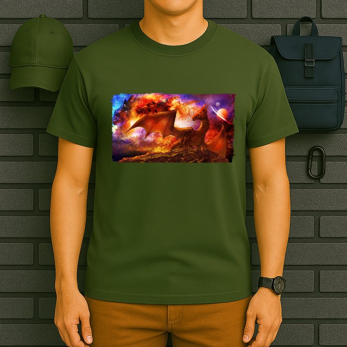 Galaxy Space Fantasy Dragon T-Shirt