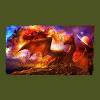 Galaxy Space Fantasy Dragon T-Shirt