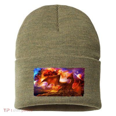 Galaxy Space Fantasy Dragon Sustainable Knit Beanie