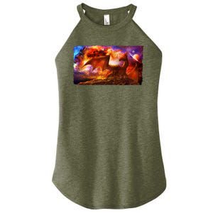 Galaxy Space Fantasy Dragon Women's Perfect Tri Rocker Tank