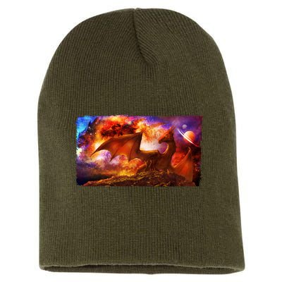 Galaxy Space Fantasy Dragon Short Acrylic Beanie