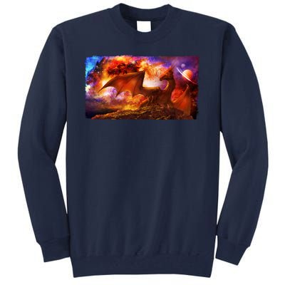 Galaxy Space Fantasy Dragon Tall Sweatshirt