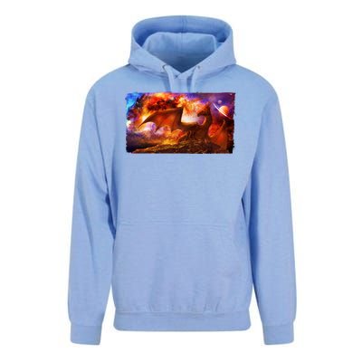 Galaxy Space Fantasy Dragon Unisex Surf Hoodie