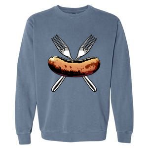 Great Sausage Funny Gift Tasty Sausage Love Tees Foodie Meaningful Gift Garment-Dyed Sweatshirt