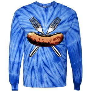 Great Sausage Funny Gift Tasty Sausage Love Tees Foodie Meaningful Gift Tie-Dye Long Sleeve Shirt