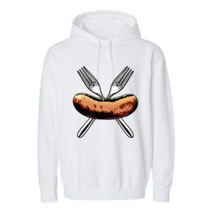 Great Sausage Funny Gift Tasty Sausage Love Tees Foodie Meaningful Gift Garment-Dyed Fleece Hoodie