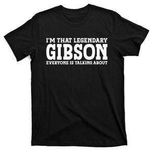 Gibson Surname Funny Team Family Last Name Gibson T-Shirt