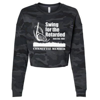 Golf Swing For The Retarded June 6th 1982 Committee Member Cropped Pullover Crew