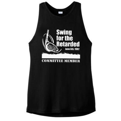 Golf Swing For The Retarded June 6th 1982 Committee Member Ladies PosiCharge Tri-Blend Wicking Tank