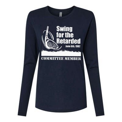 Golf Swing For The Retarded June 6th 1982 Committee Member Womens Cotton Relaxed Long Sleeve T-Shirt