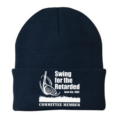 Golf Swing For The Retarded June 6th 1982 Committee Member Knit Cap Winter Beanie