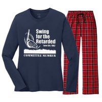 Golf Swing For The Retarded June 6th 1982 Committee Member Women's Long Sleeve Flannel Pajama Set 