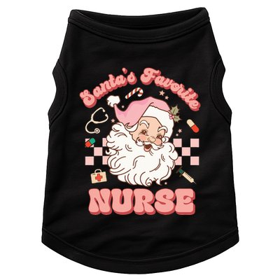  Groovy Santa's Favorite Nurse xmas RN ER ICU  Doggie Tank