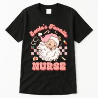  Groovy Santa's Favorite Nurse xmas RN ER ICU  Tall T-Shirt