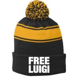 Good Shirts Free Luigi Stripe Pom Pom Beanie