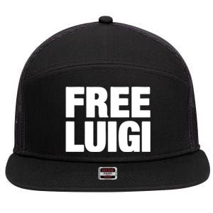 Good Shirts Free Luigi 7 Panel Mesh Trucker Snapback Hat