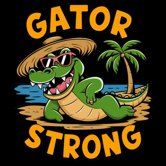 Gator Strong Funny Florida Alligator Sunglasses Present Gift Impact Tech Backpack